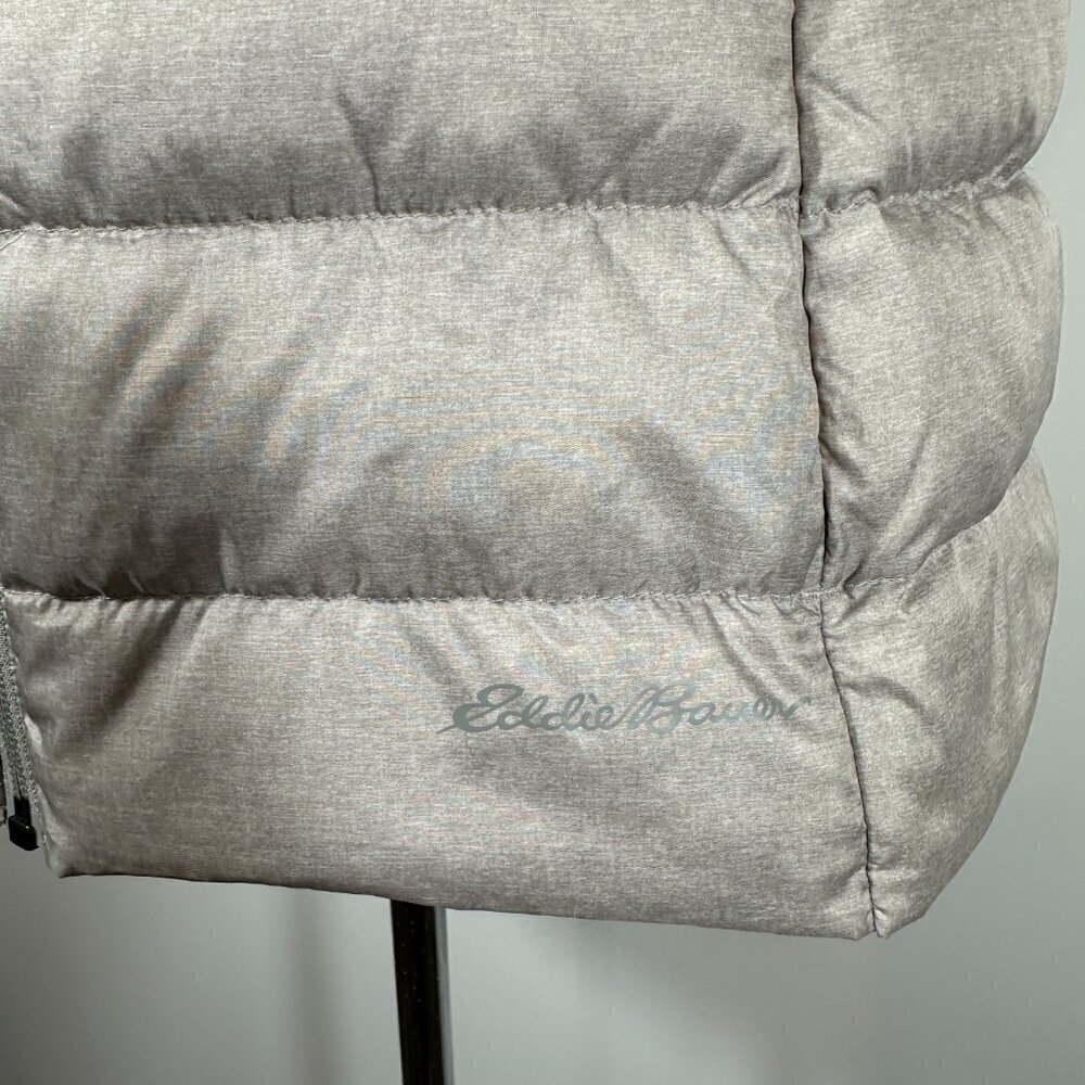 EDDIE BAUER Women’s Size Large EB 650 Gray Down Vest - Picture 5 of 10